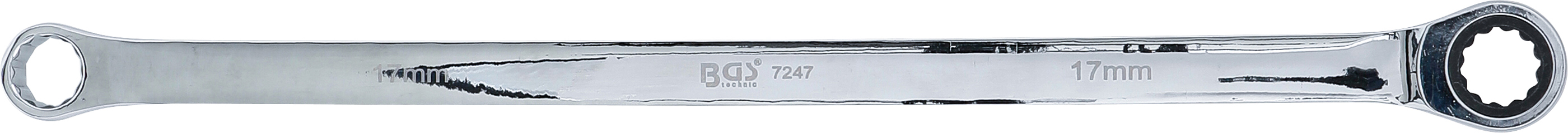 BGS Ratschenring- und Ringschlüssel | extra lang | SW 17 mm