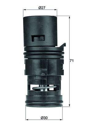 Thermostat, Ölkühlung