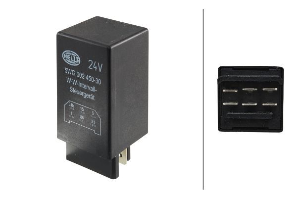 Relais, Wisch-Wasch-Intervall