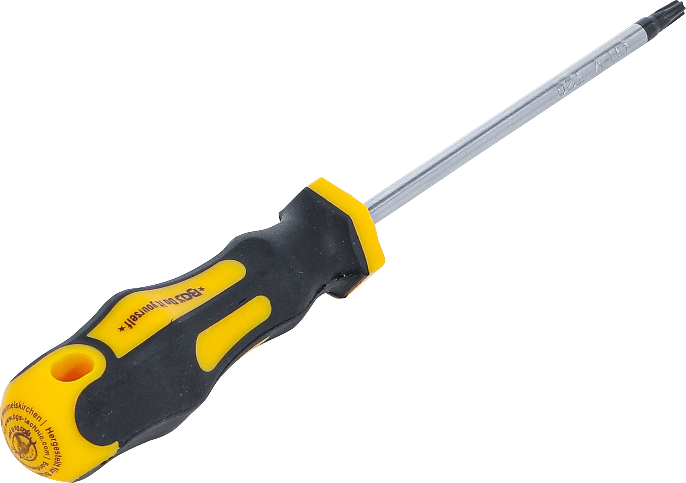 BGS Schraubendreher | T-Profil (für Torx) T20 | Klingenlänge 100 mm