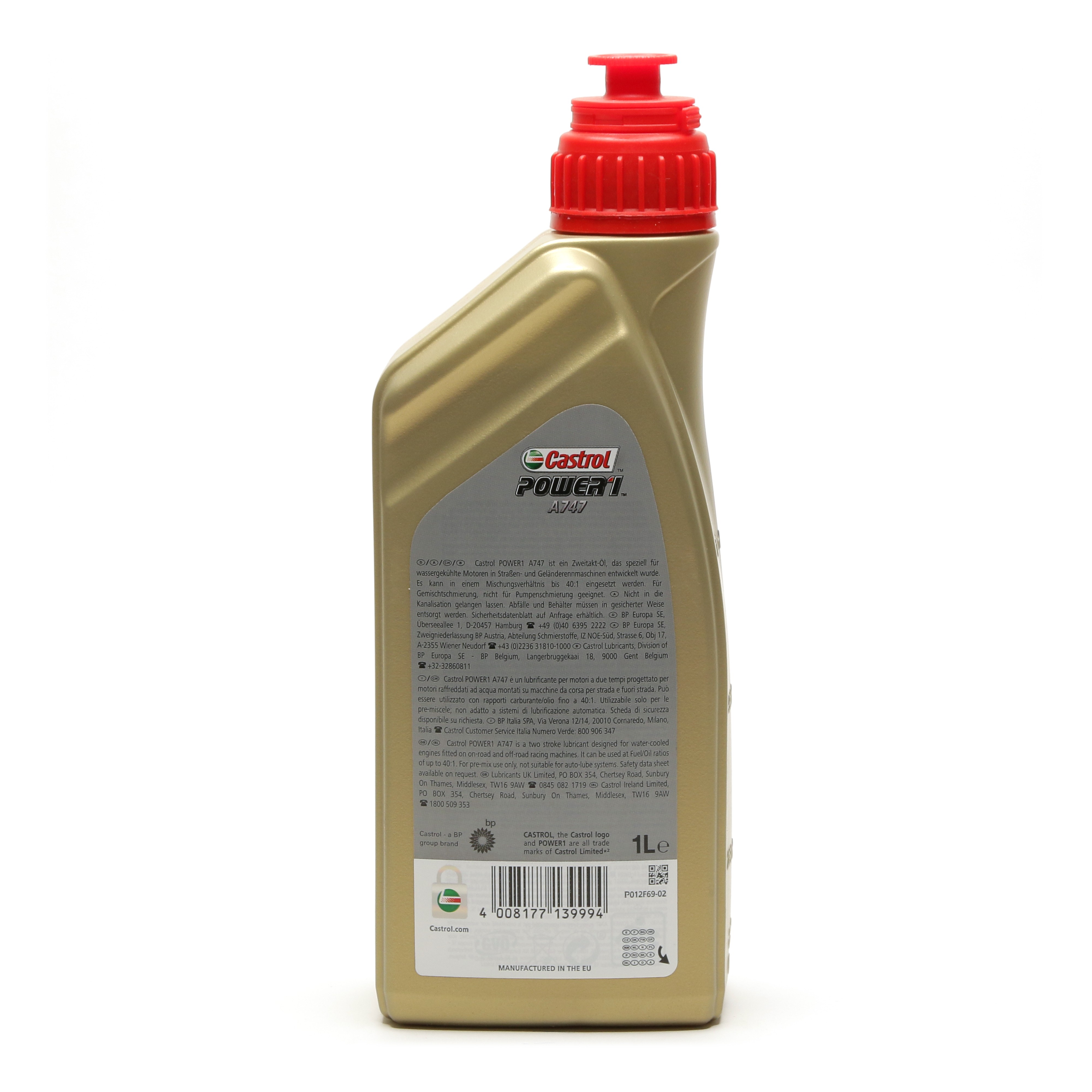 Castrol Power 1 A747 Motorrad 2-Takt Motoröl 1 Liter