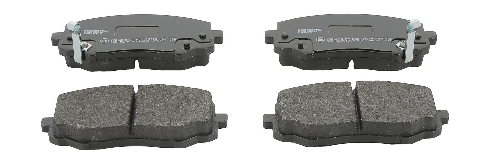 Bremsbelagsatz, Scheibenbremse