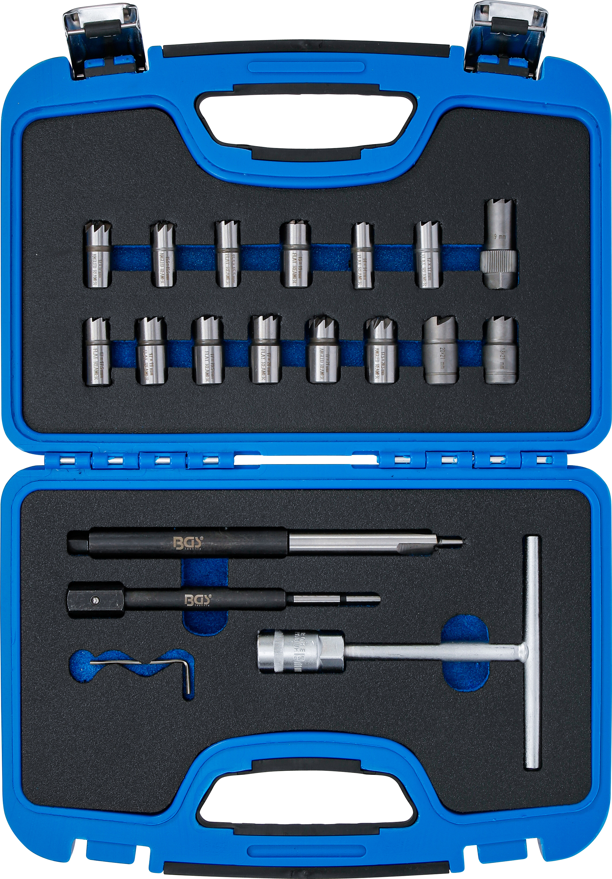 BGS Injektoren-Dichtsitz-Fräser-Satz | 19-tlg.