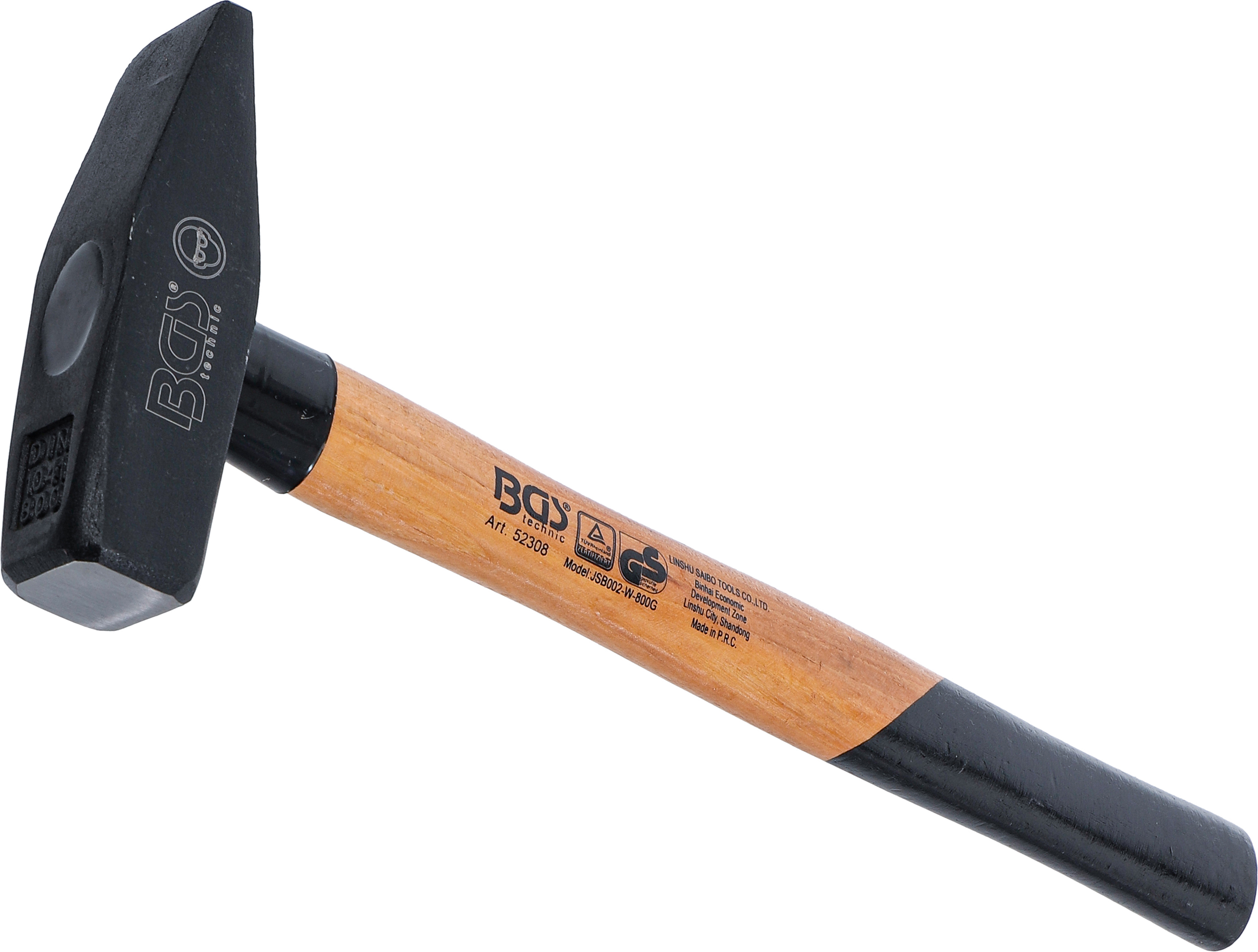 BGS Schlosserhammer | Hickory-Stiel | DIN 1041 | 800 g