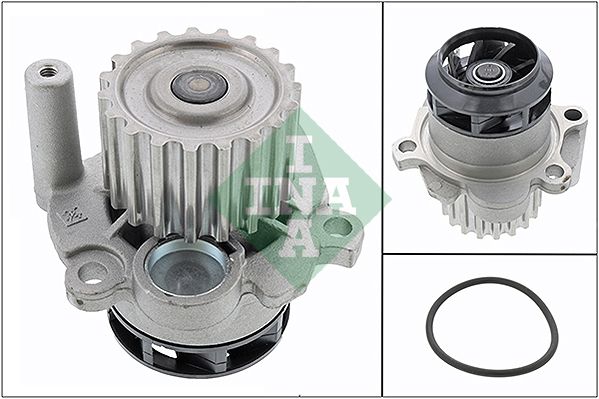 Kühlmittelpumpe, mit dichtung passt zu: AUDI A2, A3; FORD GALAXY I; SEAT ALHAMBRA, ALTEA, ALTEA XL, AROSA, CORDOBA, IBIZA III, IBIZA IV, IBIZA IV SC, LEON, TOLEDO II, TOLEDO III 1.2D-2.5D 01.99-