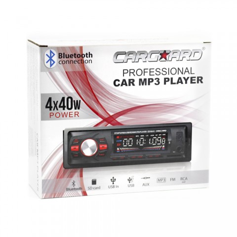 Cargoard Autoradio MP3 Player Bluetooth SD Card USB AUX 4x40 Watt