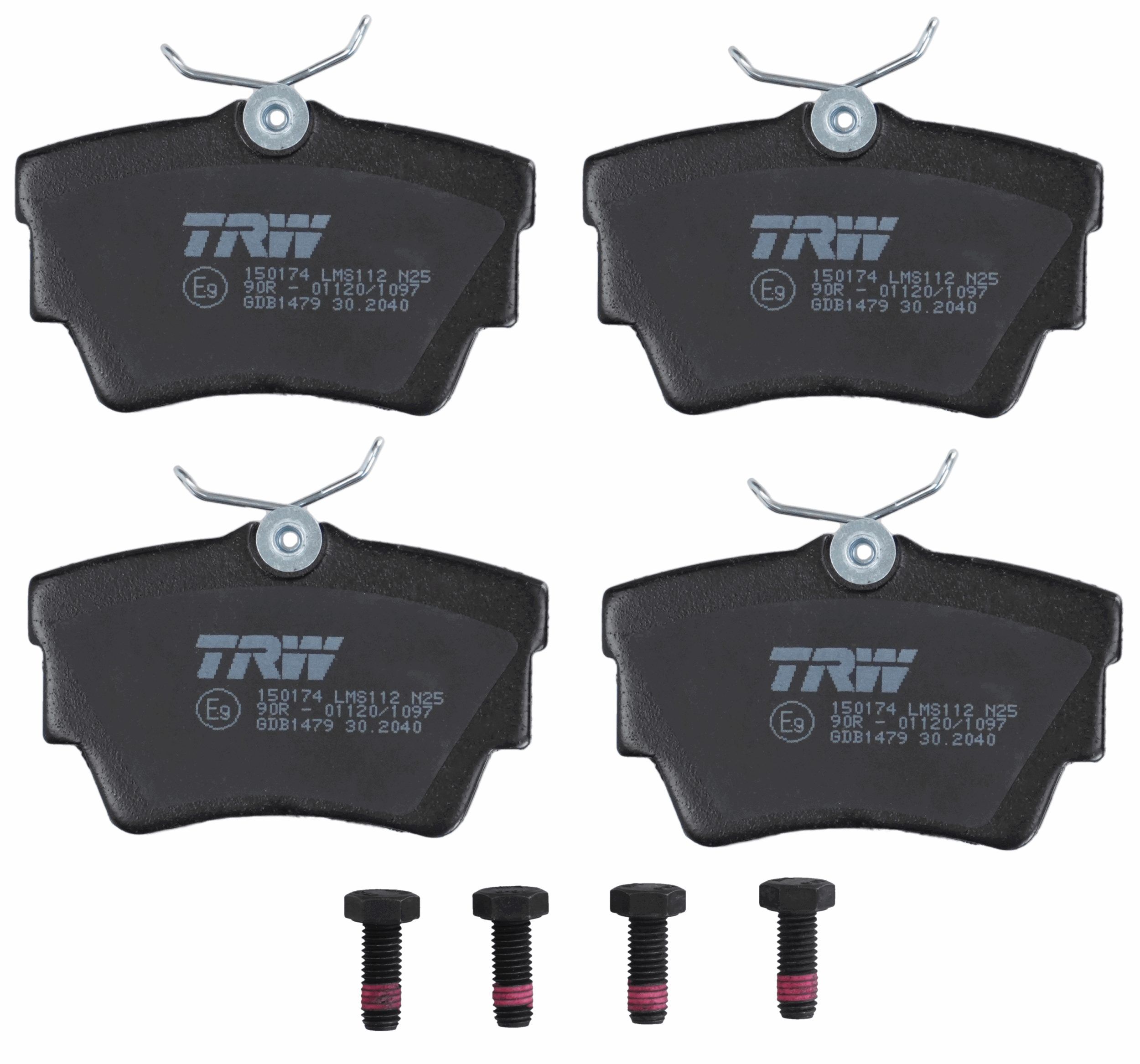 Bremsbelagsatz, Scheibenbremse