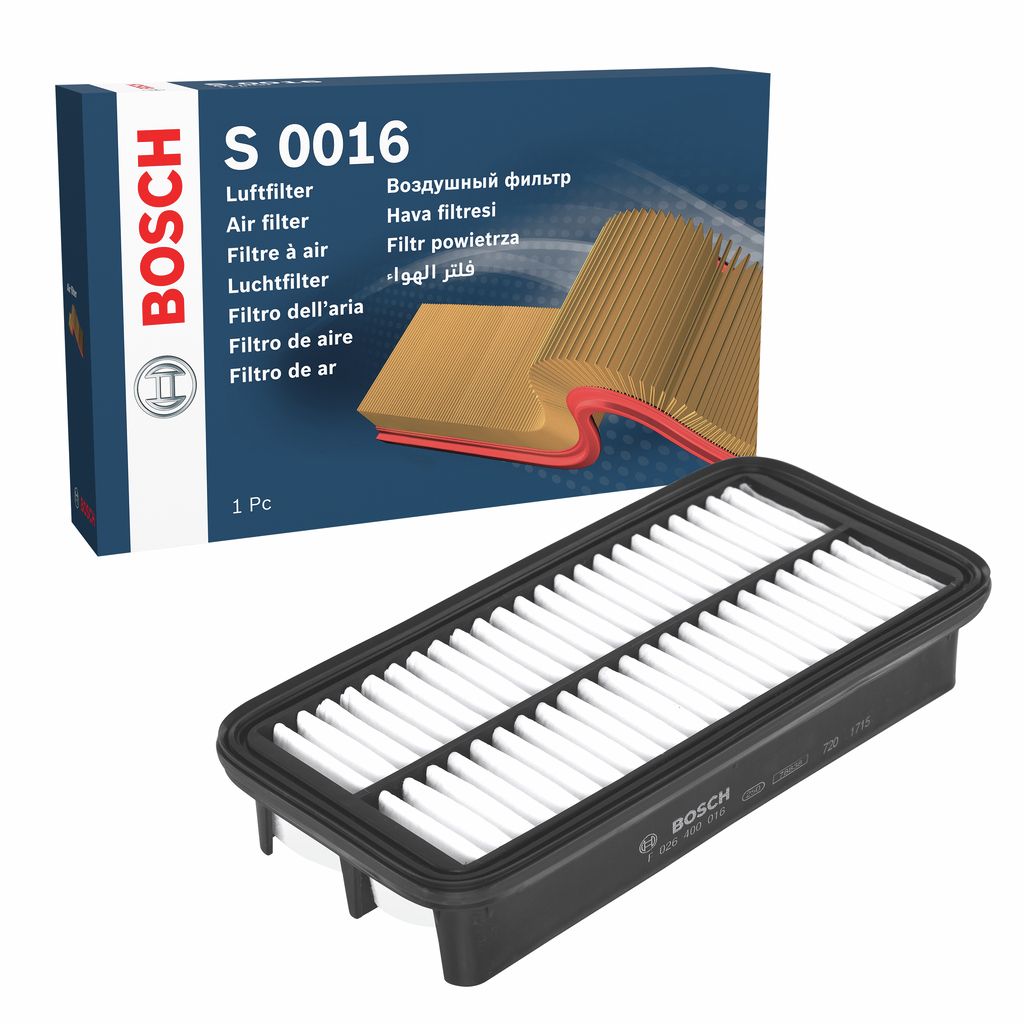 Luftfilter “BOSCH Filtereinsatz , 254 mm, 124 mm”