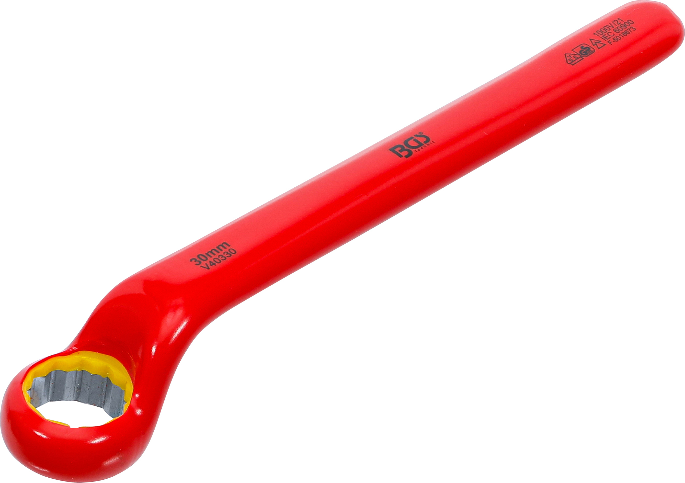 BGS VDE-Einringschlüssel | tief gekröpft | SW 30 mm