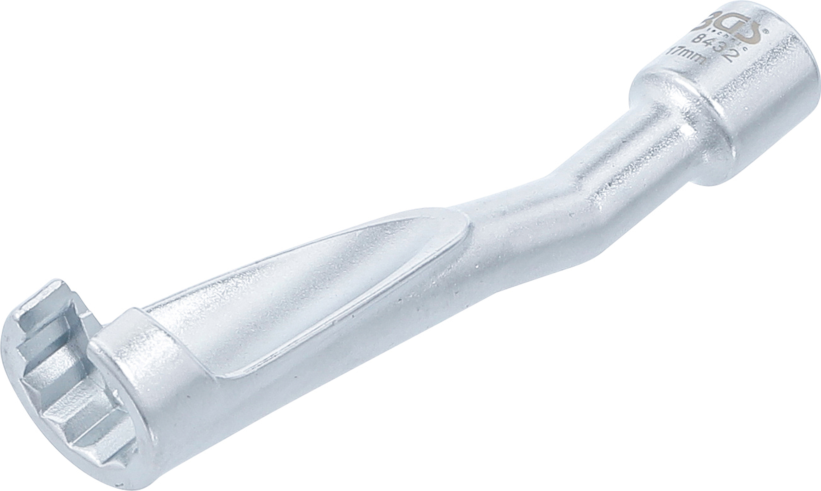 BGS Spezial-Schlüssel für Einspritzleitungen | für BMW, Opel 2.5TD, Mercedes-Benz | Antrieb 10 mm (3/8") | SW 17 mm