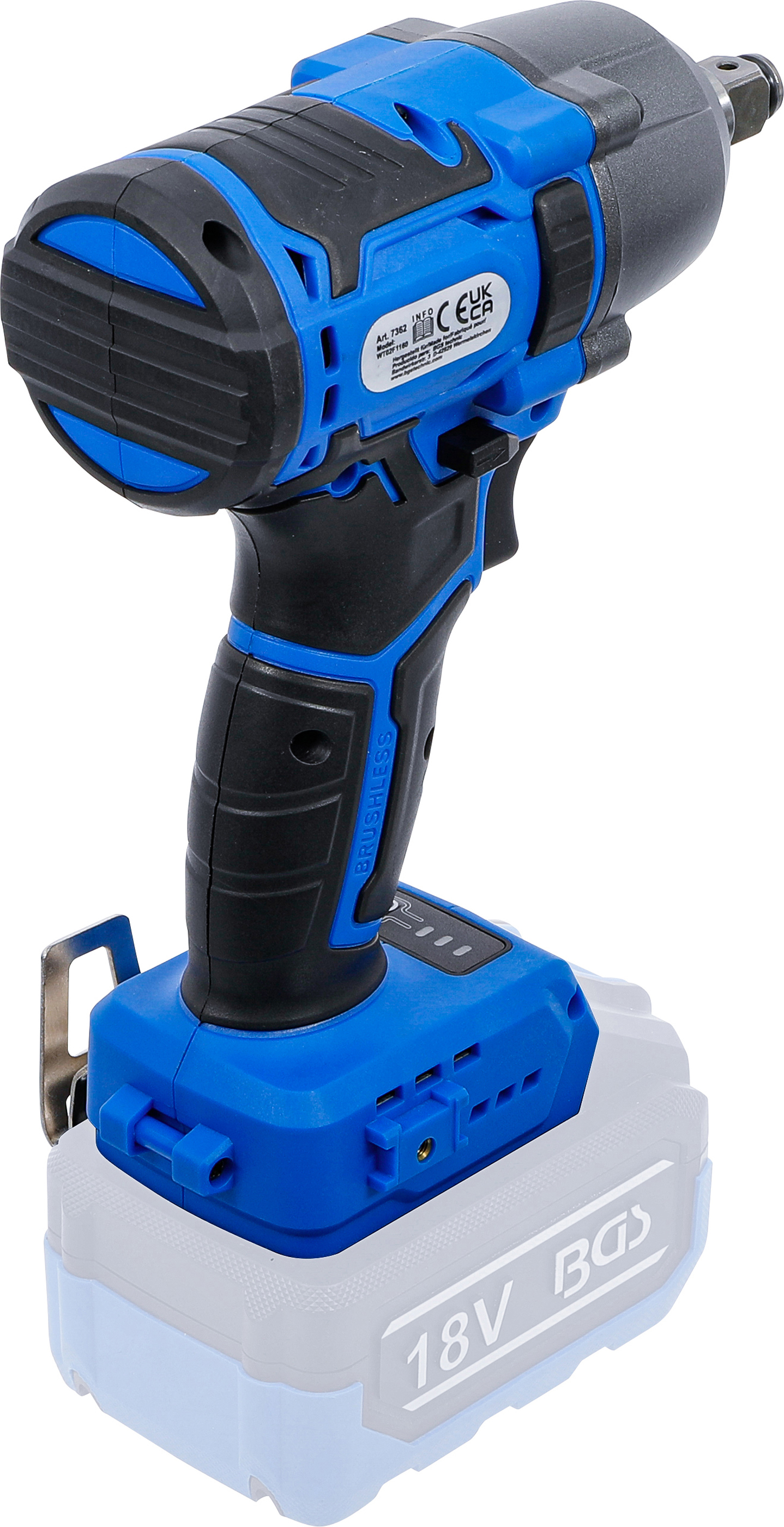 BGS Akku-Schlagschrauber-Satz | bürstenlos | 400 Nm | 18 V | mit Akku und Schnell-Ladegerät