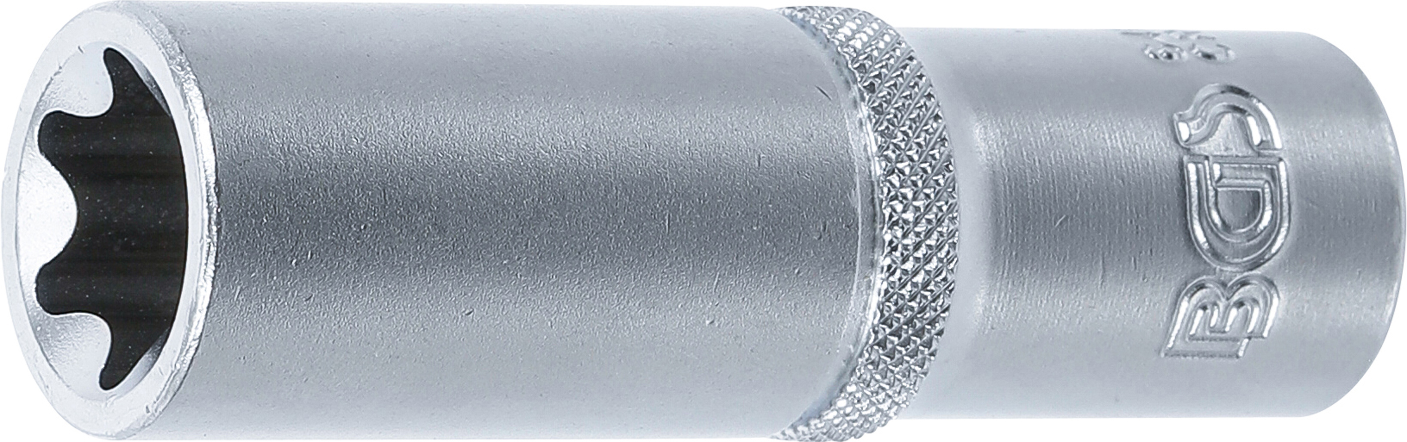 BGS Steckschlüssel-Einsatz E-Profil, tief | Antrieb Innenvierkant 12,5 mm (1/2") | SW E20