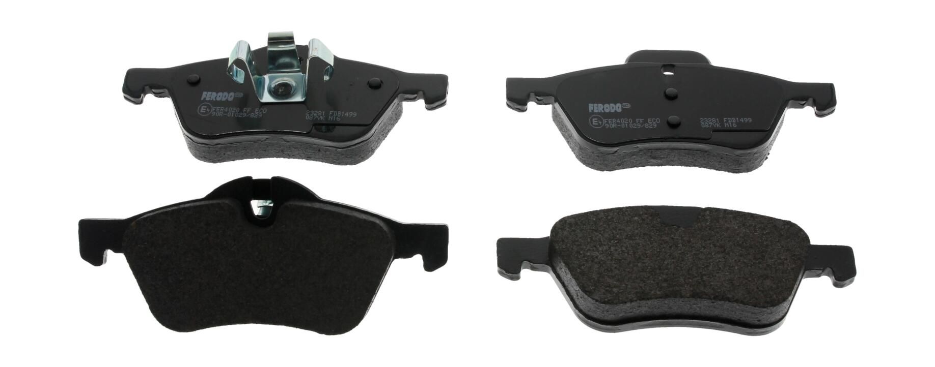 Bremsbelagsatz, Scheibenbremse