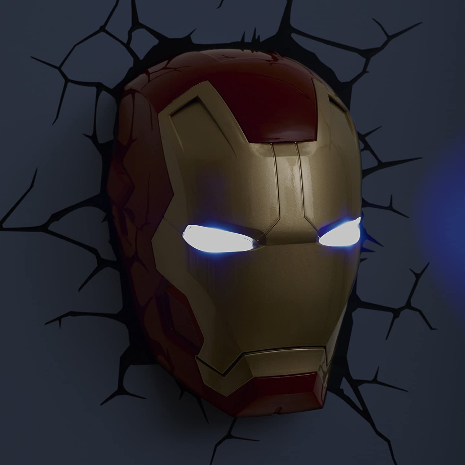 3D Marvel Light Iron Man Maske Licht Lampe Deko Wandleuchte Nachtlicht