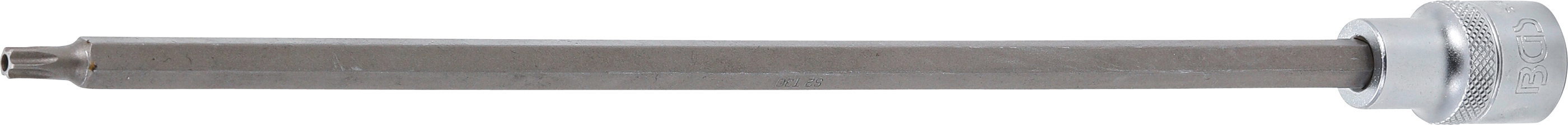 BGS Bit-Einsatz | Länge 300 mm | Antrieb Innenvierkant 12,5 mm (1/2") | T-Profil (für Torx) mit Bohrung T30
