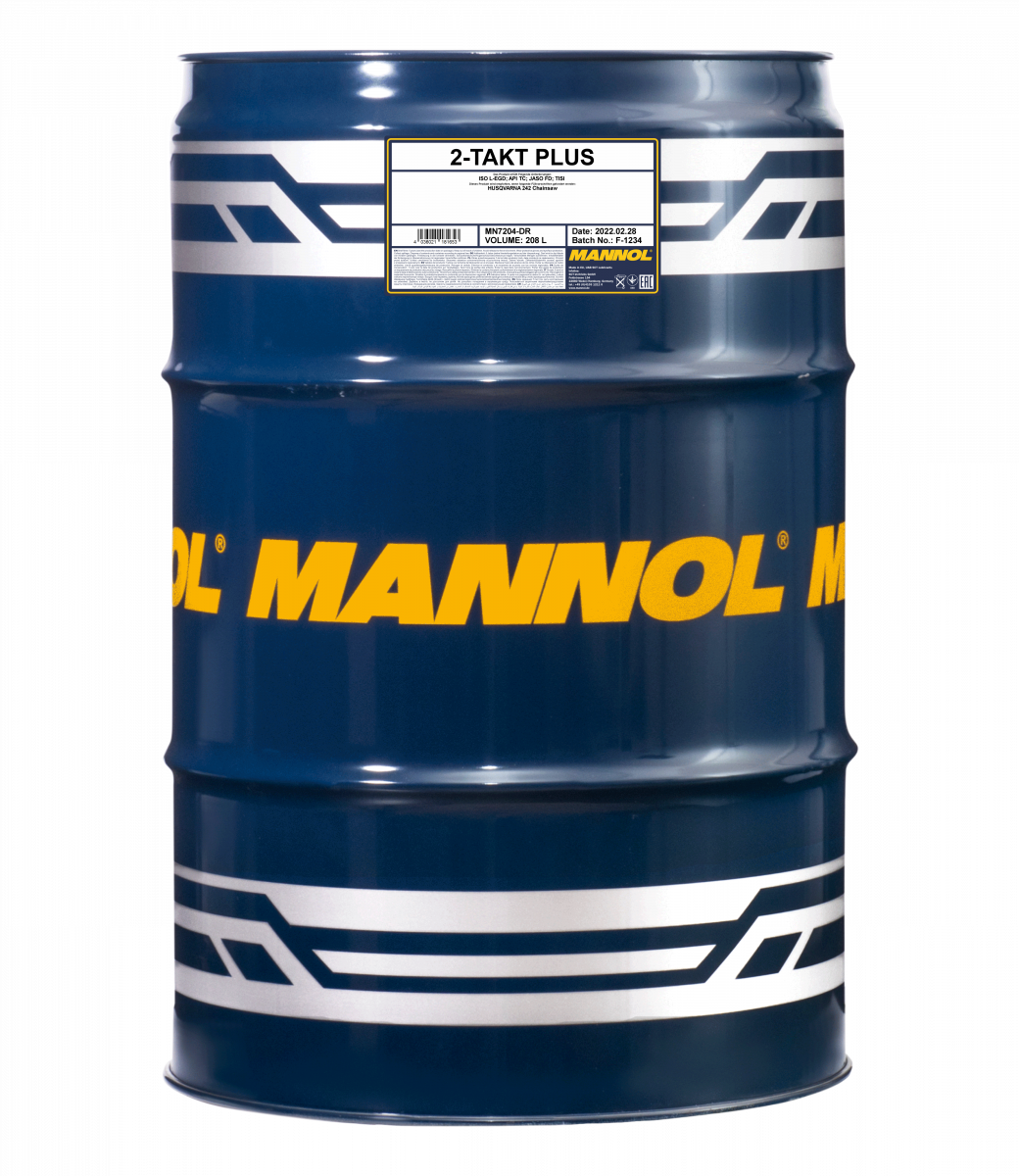 Mannol 2-Takt Plus 7204 Zweitakt Motoröl teilsynthetisch 208 Liter