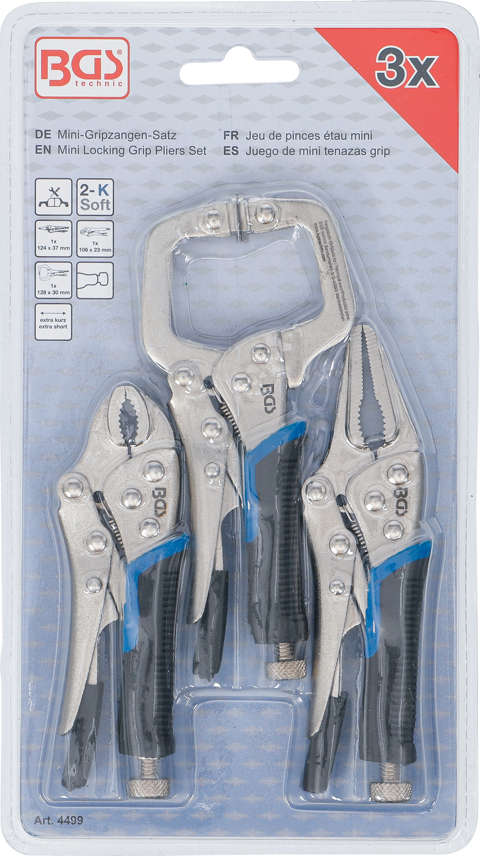 BGS Mini-Gripzangen-Satz | 3-tlg.