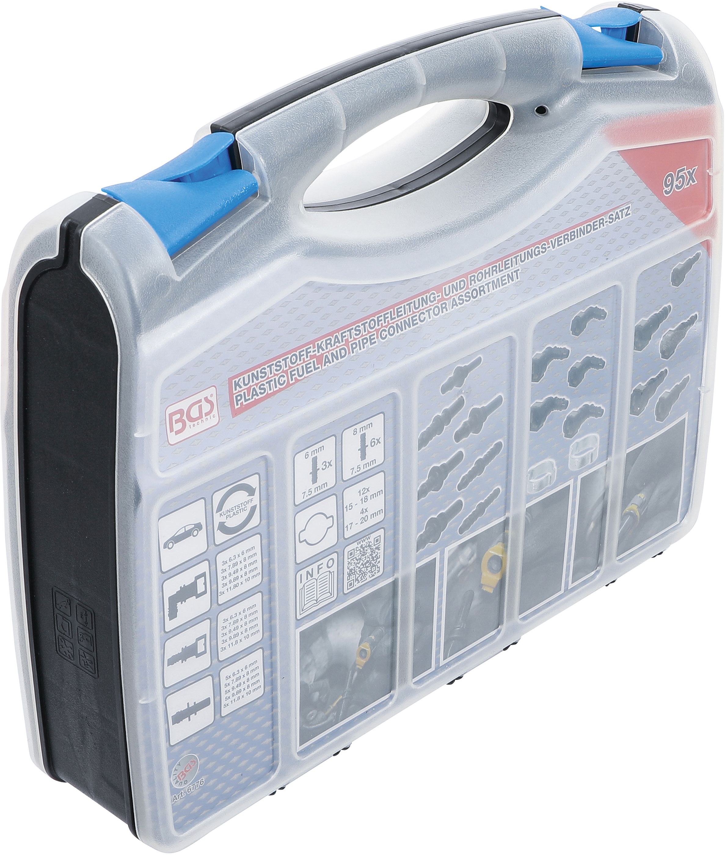 BGS Kunststoffrohr- & Kupplungs-Sortiment | 95-tlg.