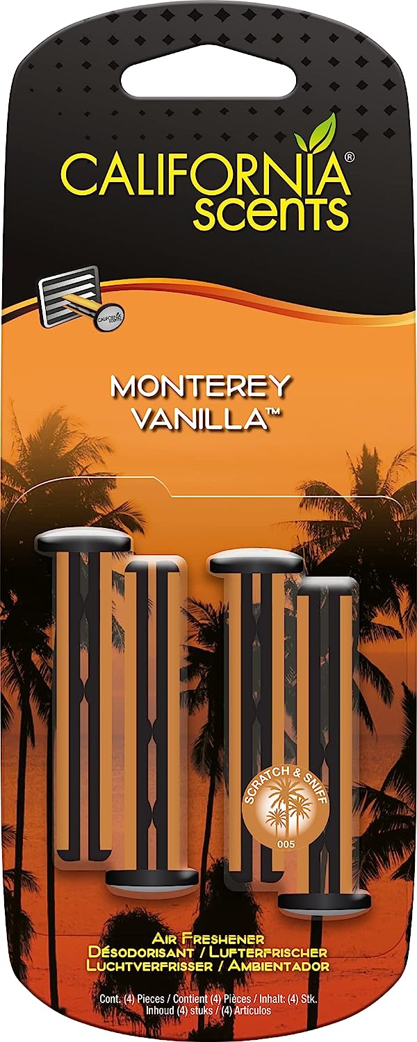 California Scents Palms Monterey Vanilla Vent Sticks 4 Stk