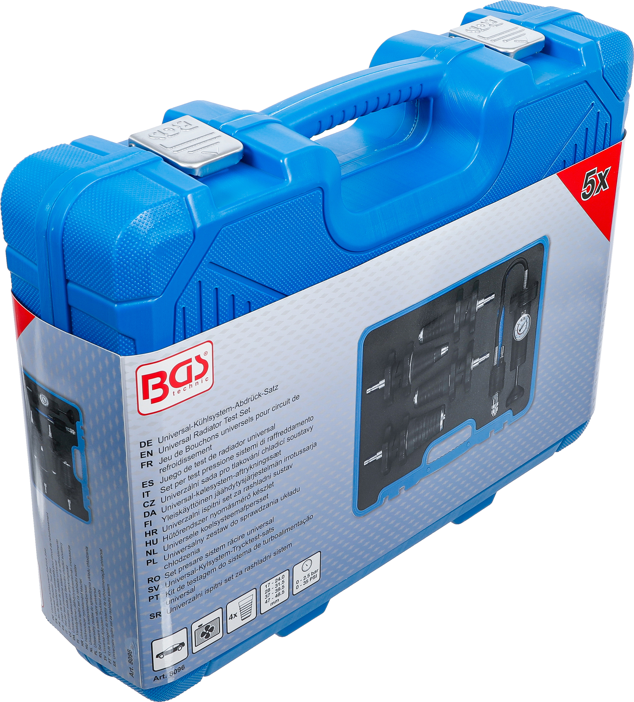 BGS Universal-Kühlsystem-Abdrück-Satz | 5-tlg.
