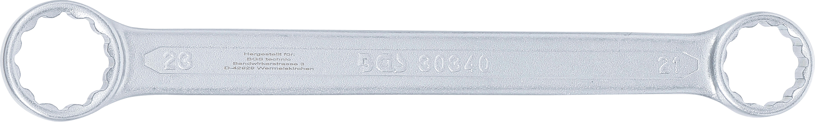 BGS Doppel-Ringschlüssel | extra flach | SW 21 x 23 mm