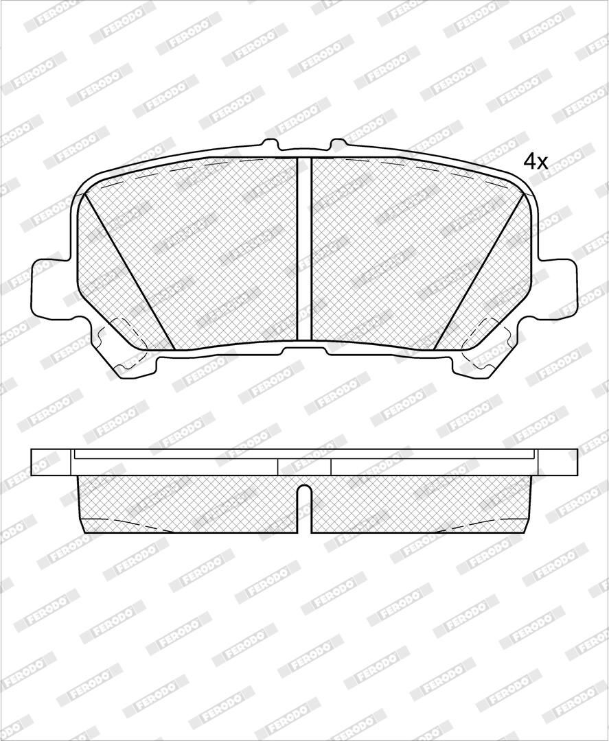 Bremsbelagsatz, Scheibenbremse