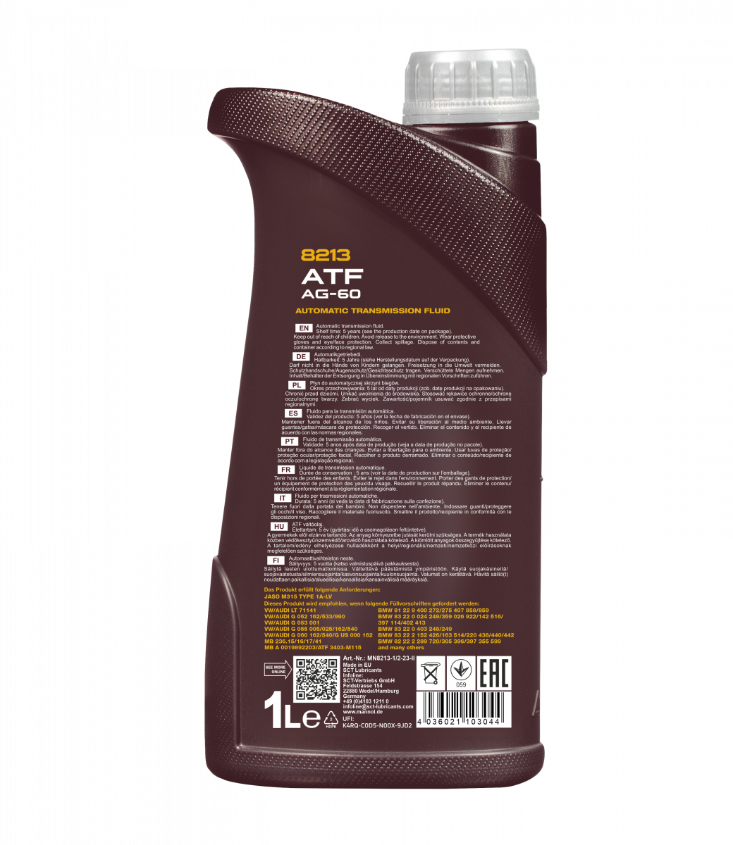 Mannol 8213 ATF AG-60 Automatikgetriebeöl 1 Liter