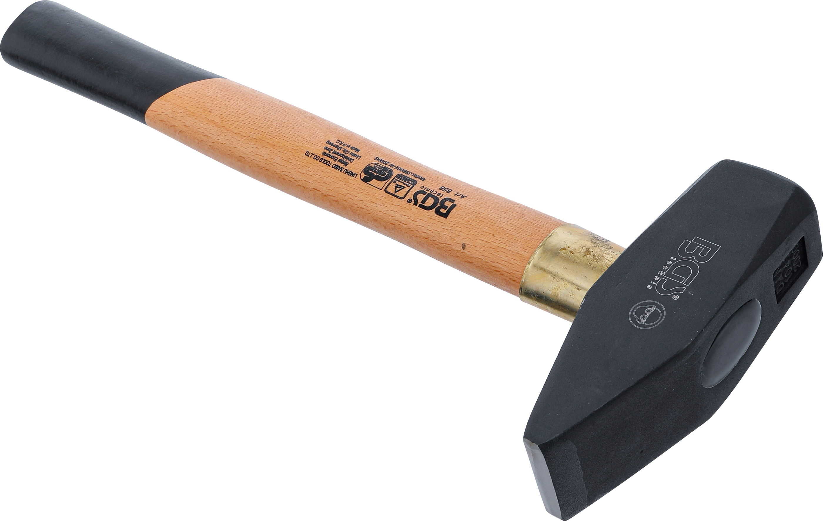 BGS Schlosserhammer | Holz-Stiel | DIN 1041 | 2000 g