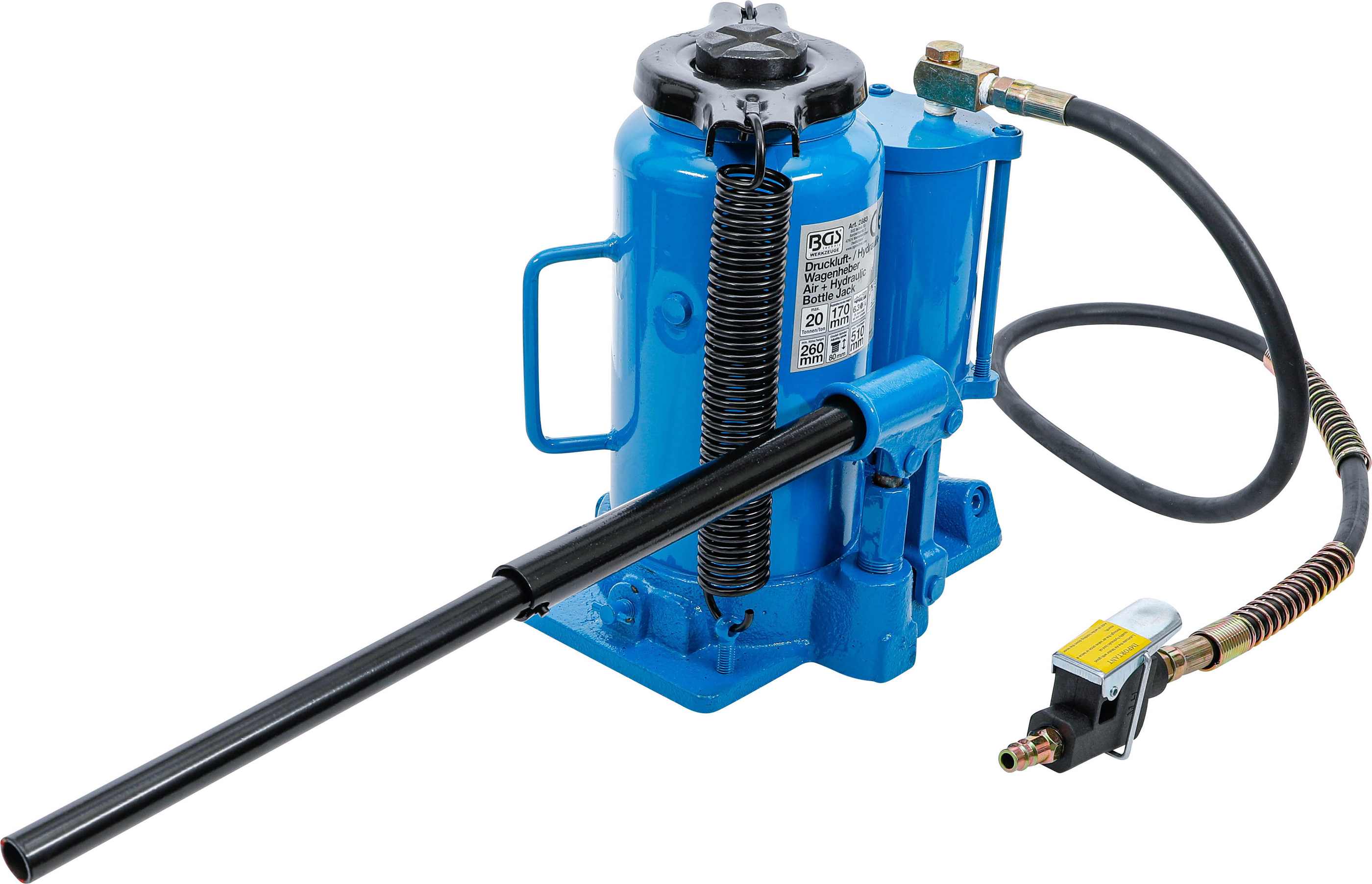 BGS Druckluft-Hydraulik-Wagenheber | 20 t