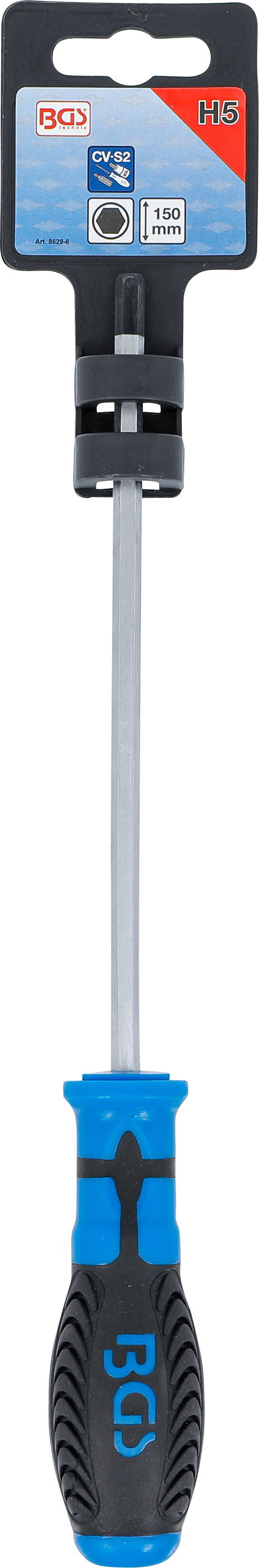 BGS Schraubendreher | Innensechskant 5 mm | Klingenlänge 150 mm