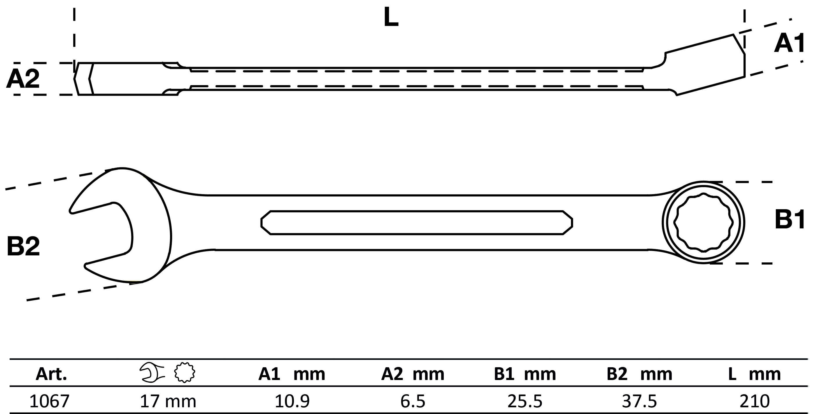 BGS Maul-Ringschlüssel | SW 17 mm