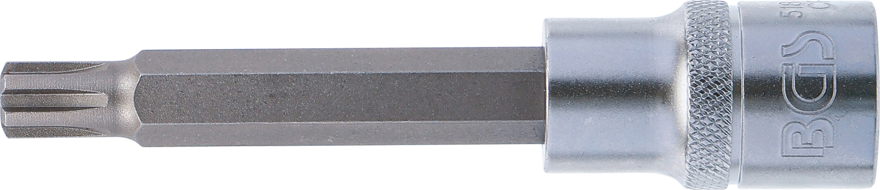BGS Bit-Einsatz | Länge 100 mm | Antrieb Innenvierkant 12,5 mm (1/2") | Keil-Profil (für RIBE) M9