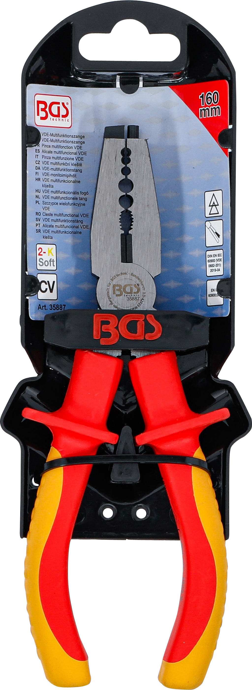BGS VDE-Multifunktionszange | 160 mm