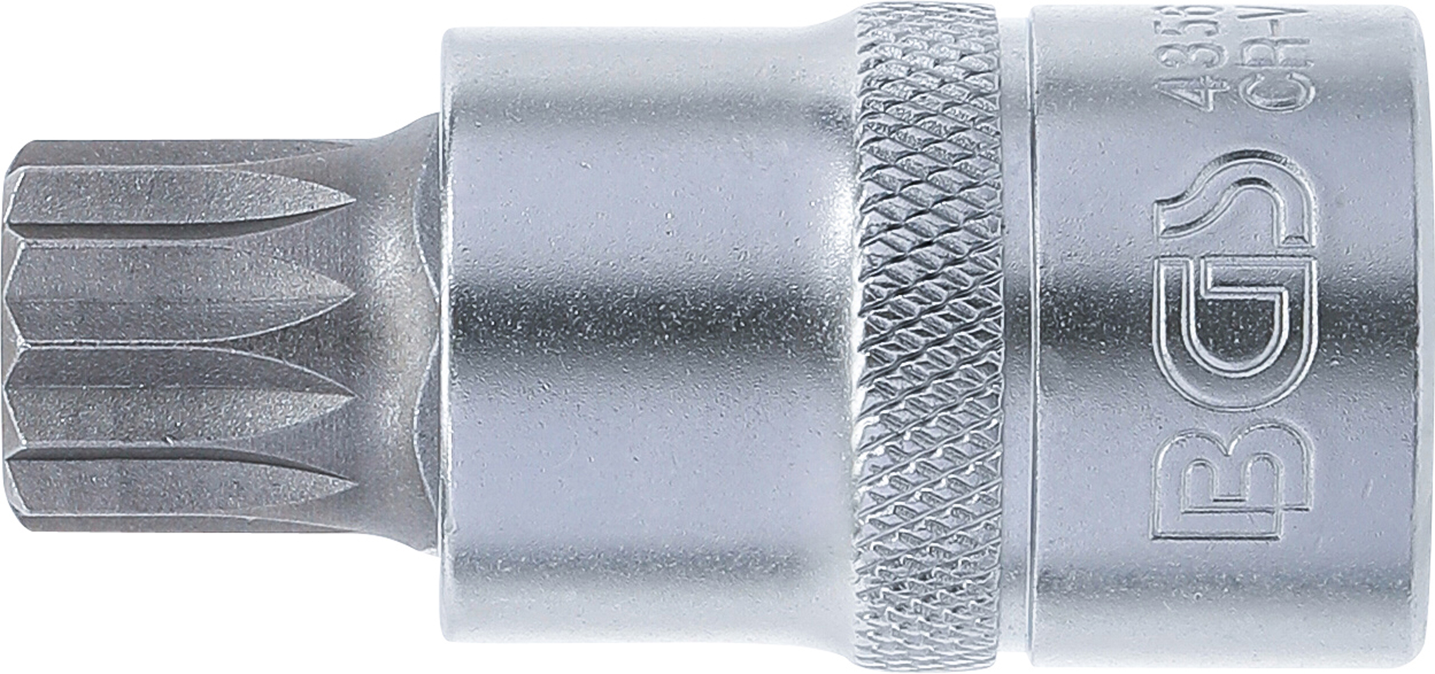BGS Bit-Einsatz | Antrieb Innenvierkant 12,5 mm (1/2") | Innenvielzahn (für XZN) mit Bohrung M16