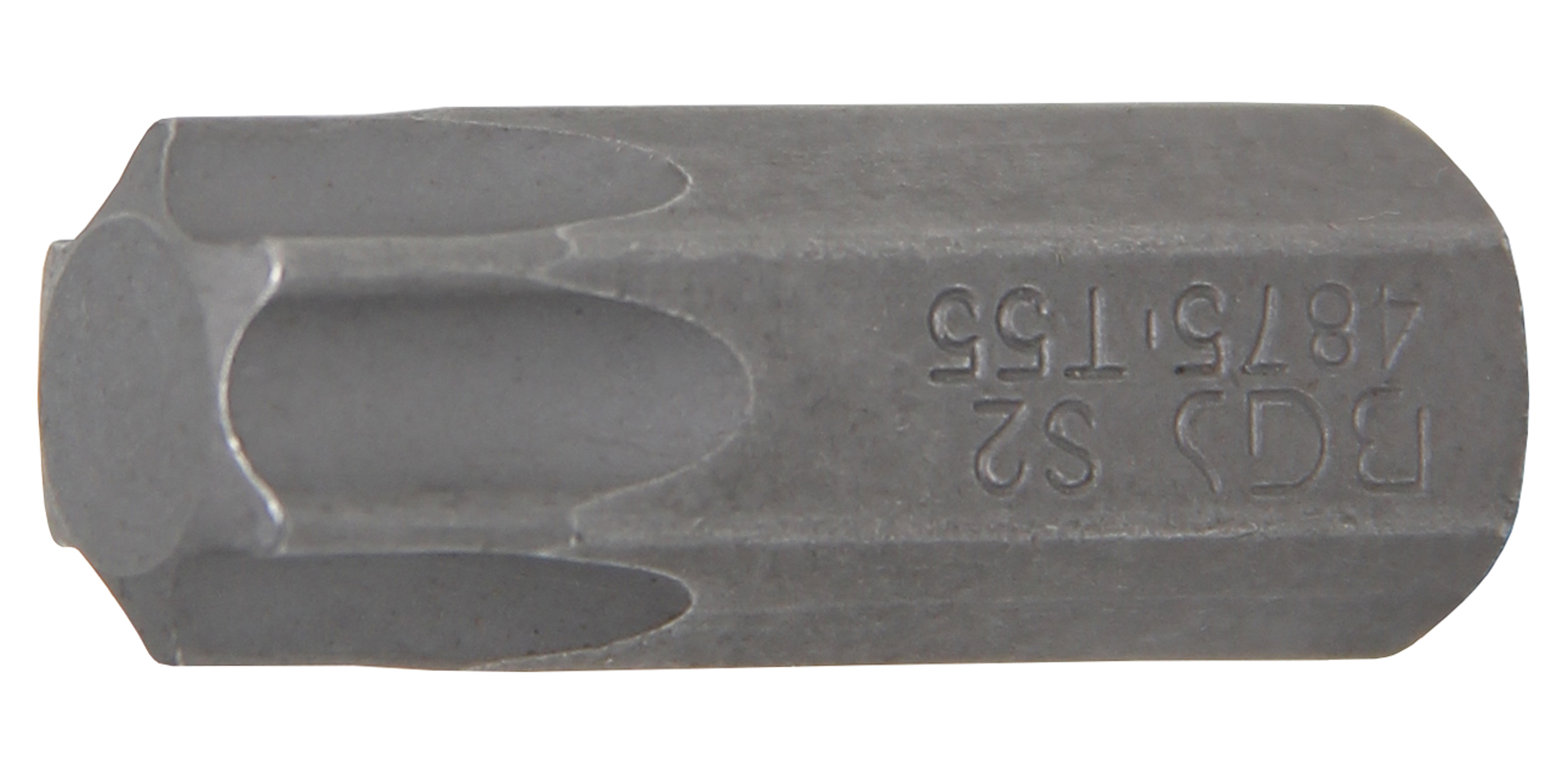 BGS Bit | Länge 30 mm | Antrieb Außensechskant 10 mm (3/8") | T-Profil (für Torx) T55