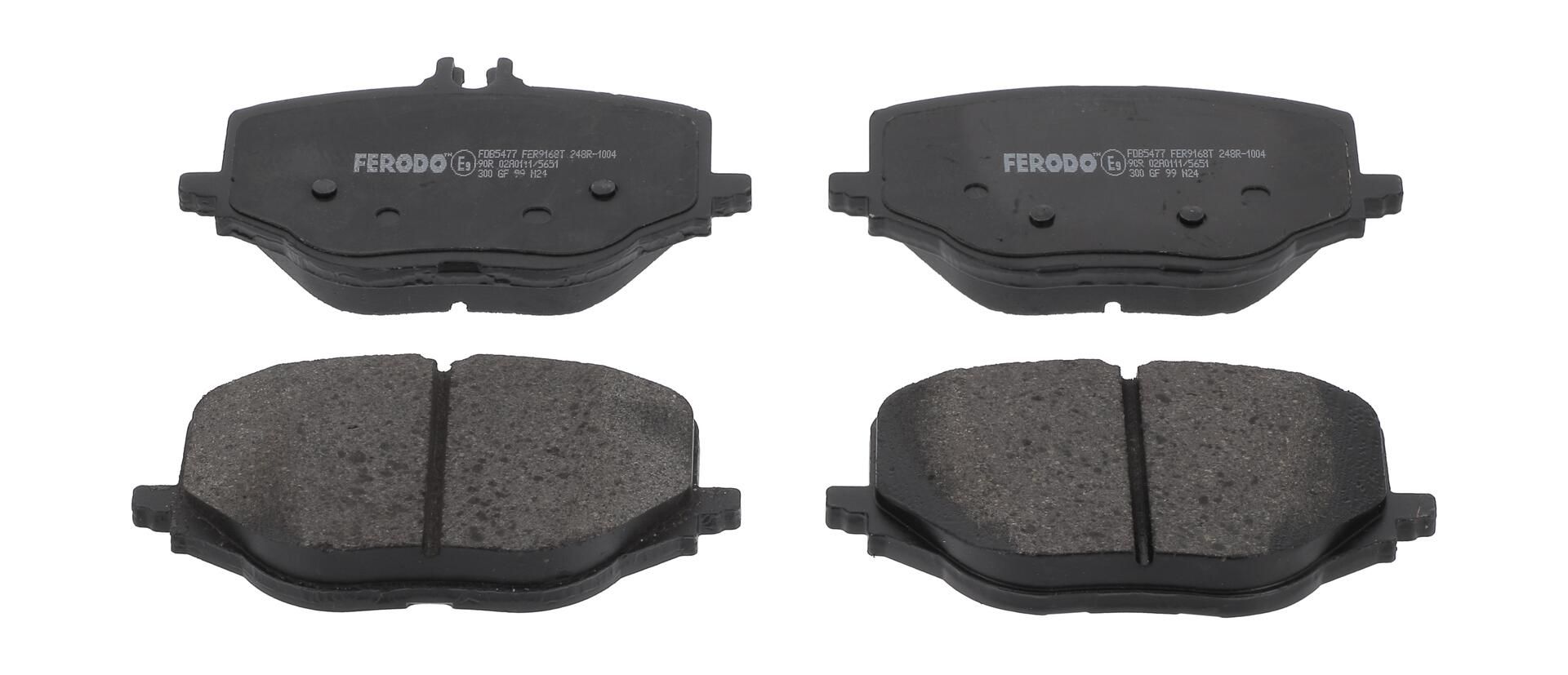 Bremsbelagsatz, Scheibenbremse