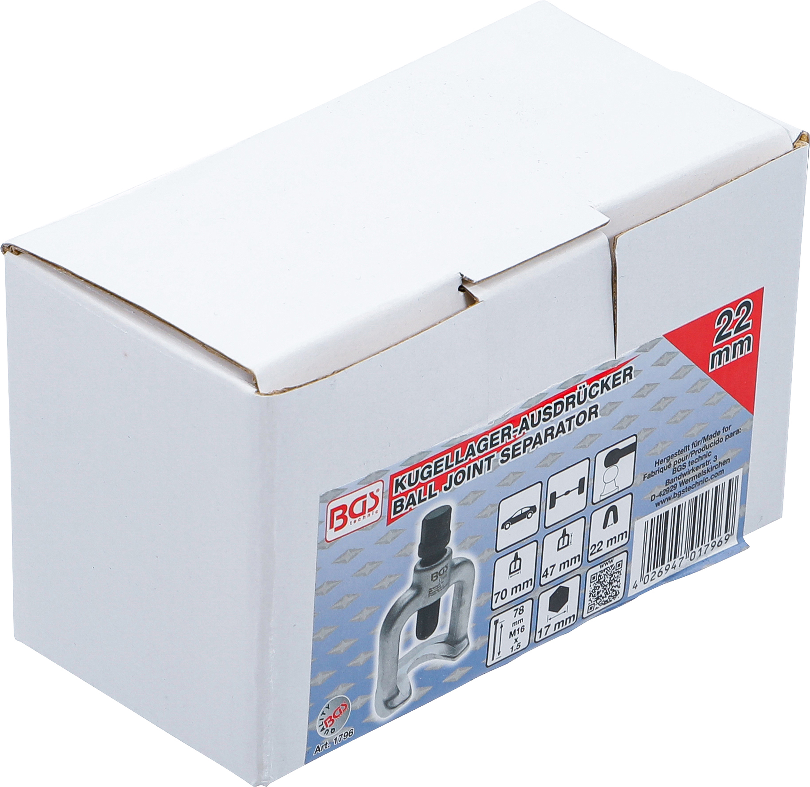 BGS Kugellager-Ausdrücker | 22 mm