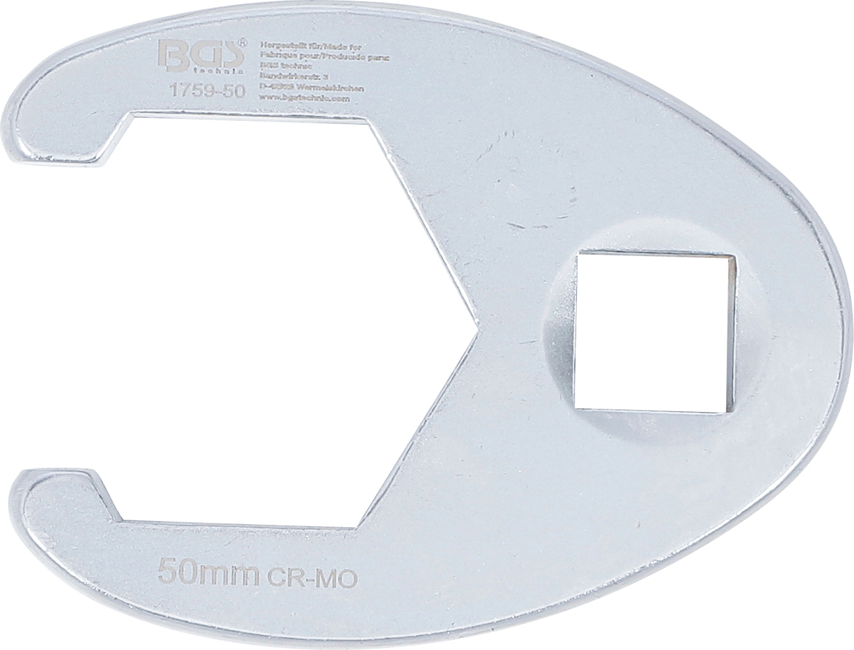 BGS Hahnenfußschlüssel | Antrieb Innenvierkant 20 mm (3/4") | SW 50 mm