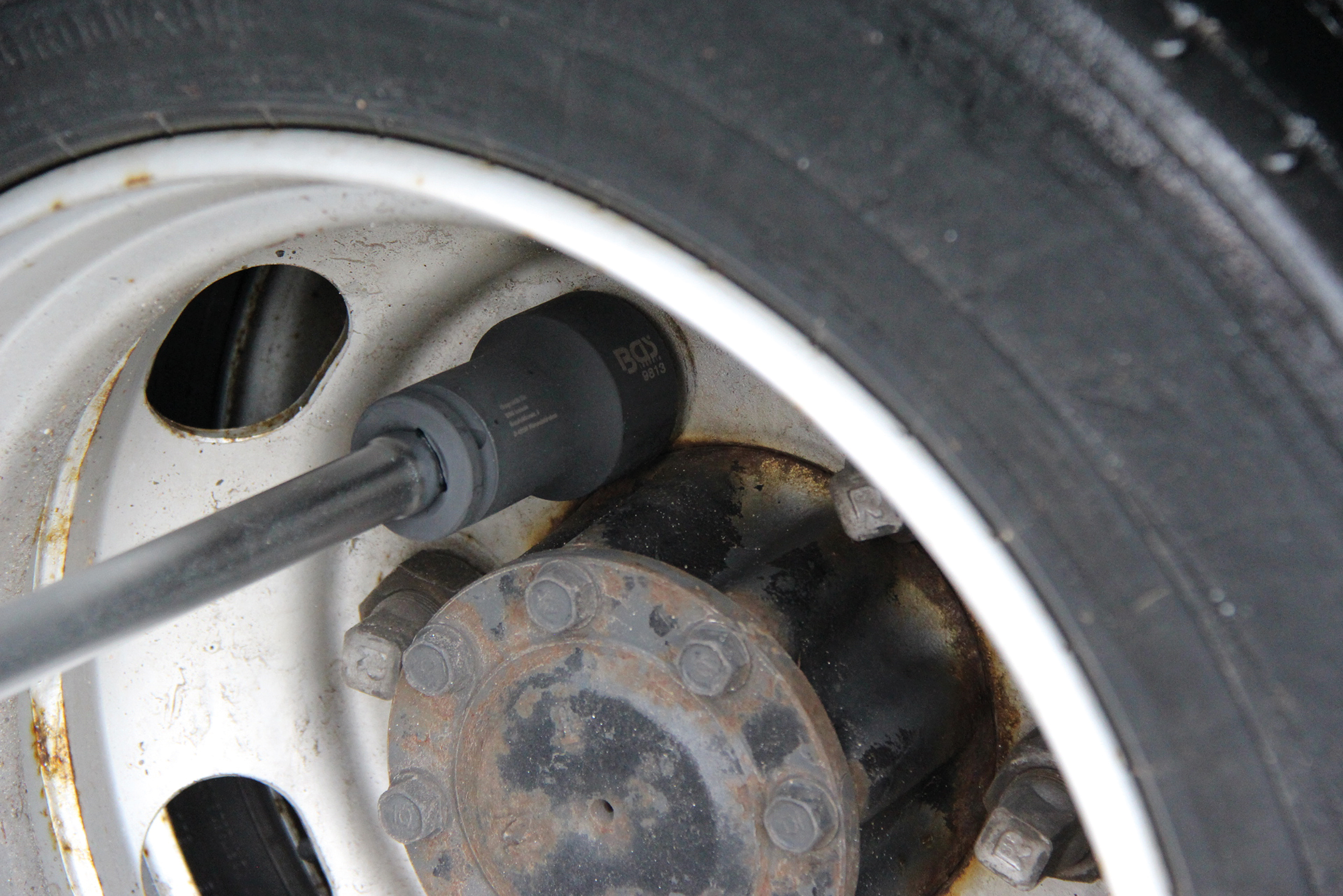 BGS Kraft-Steckschlüssel-Einsatz Sechskant, tief | Antrieb Innenvierkant 20 mm (3/4") | SW 41 mm | für FUSO / Mitsubishi