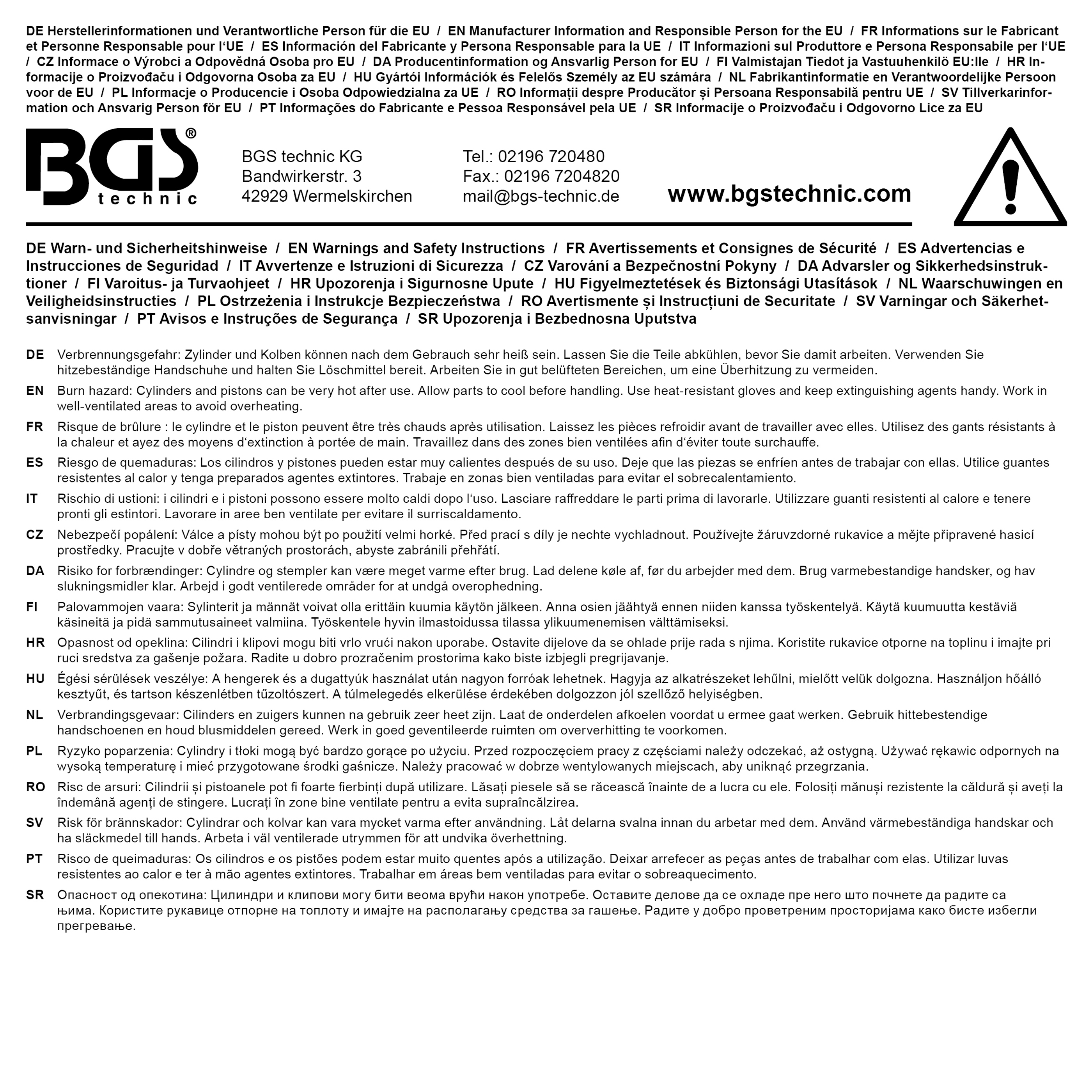 BGS Kolbenring-Zange | 40 - 100 mm