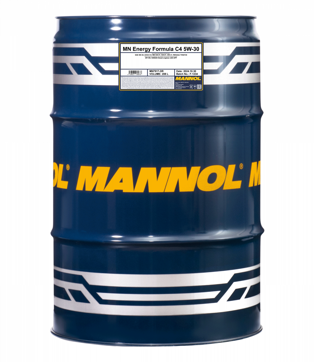 5W-30 Mannol 7917 Energy Formula C4 Motoröl 208 Liter