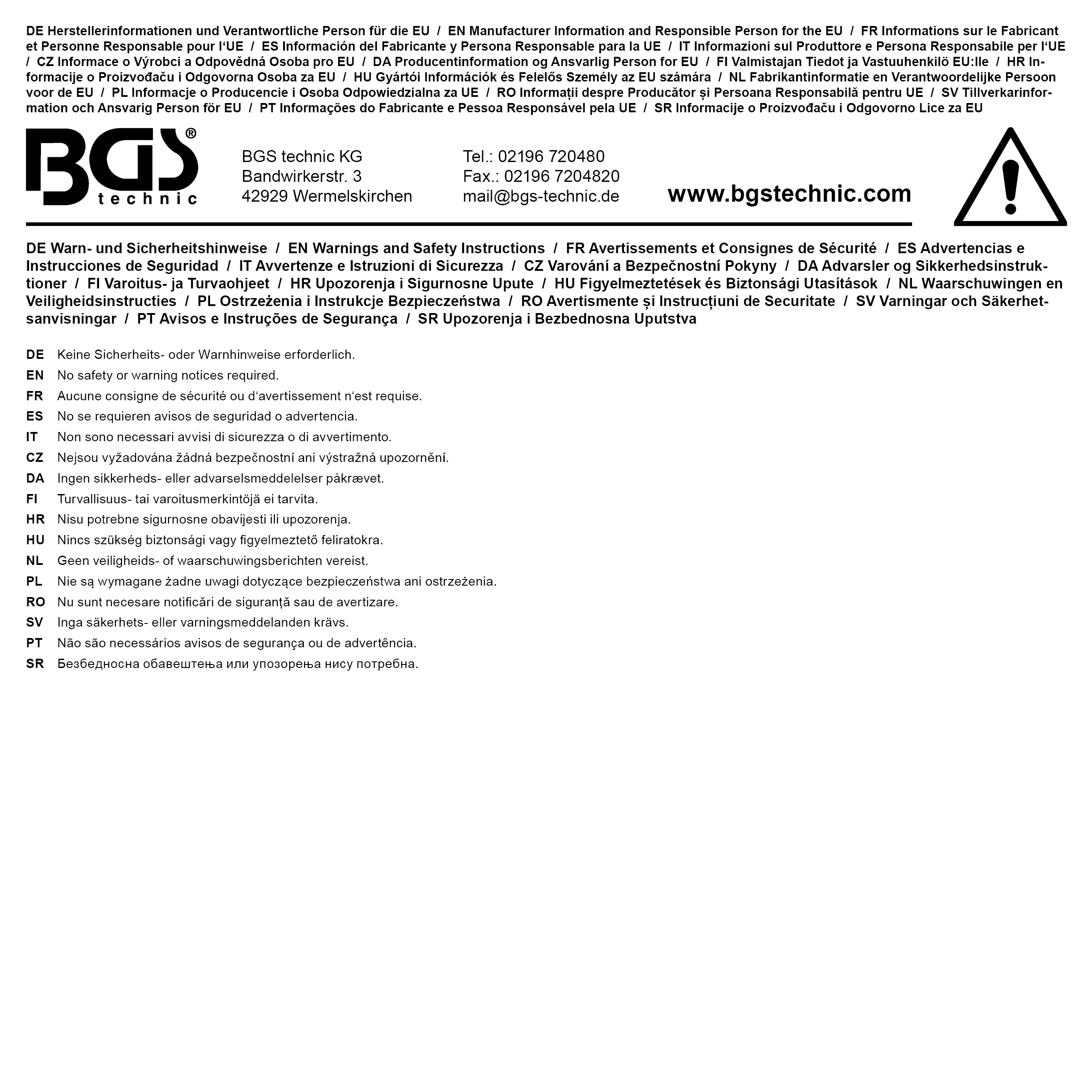 BGS Kraftmann Hauptkatalog 2019 / 2020 französisch