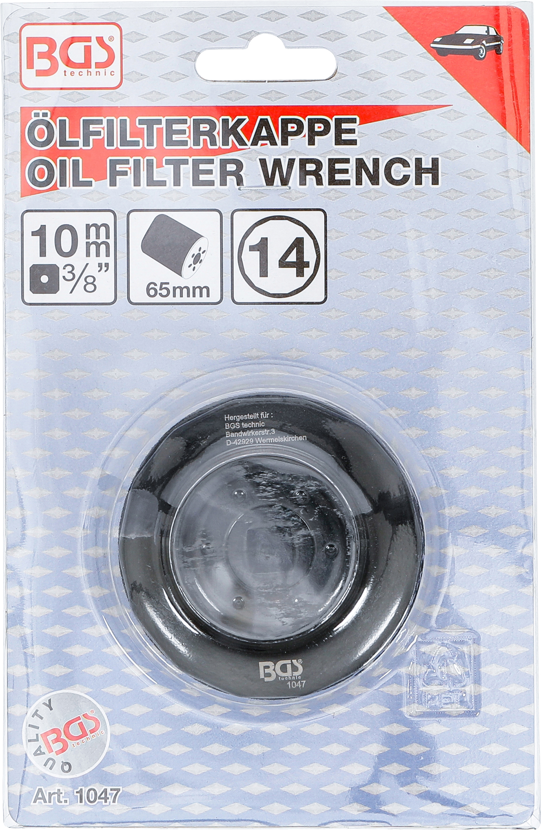 BGS Ölfilterschlüssel | 14-kant | Ø 65 mm | für Daihatsu, Fiat, Nissan, Toyota