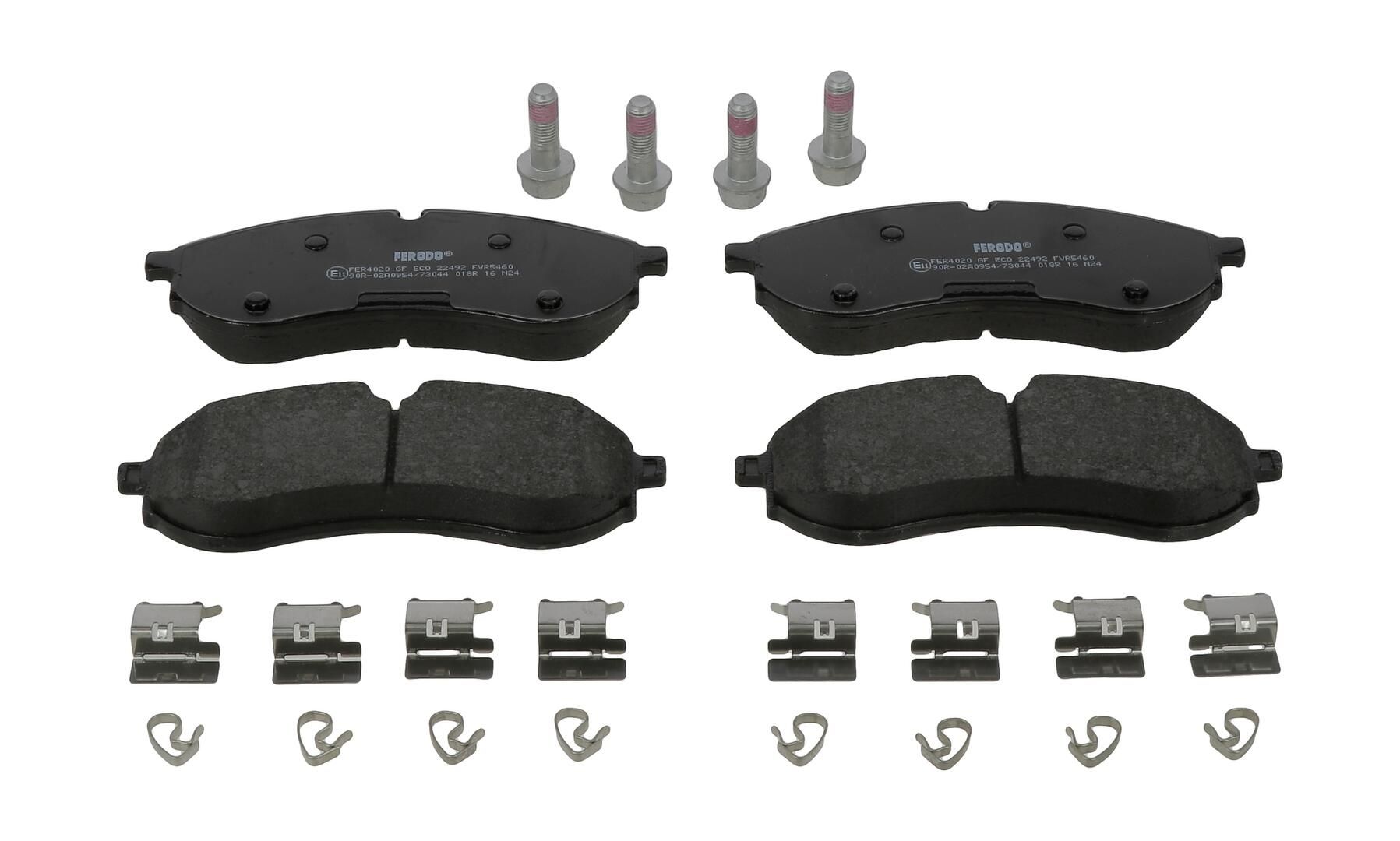 Bremsbelagsatz, Scheibenbremse