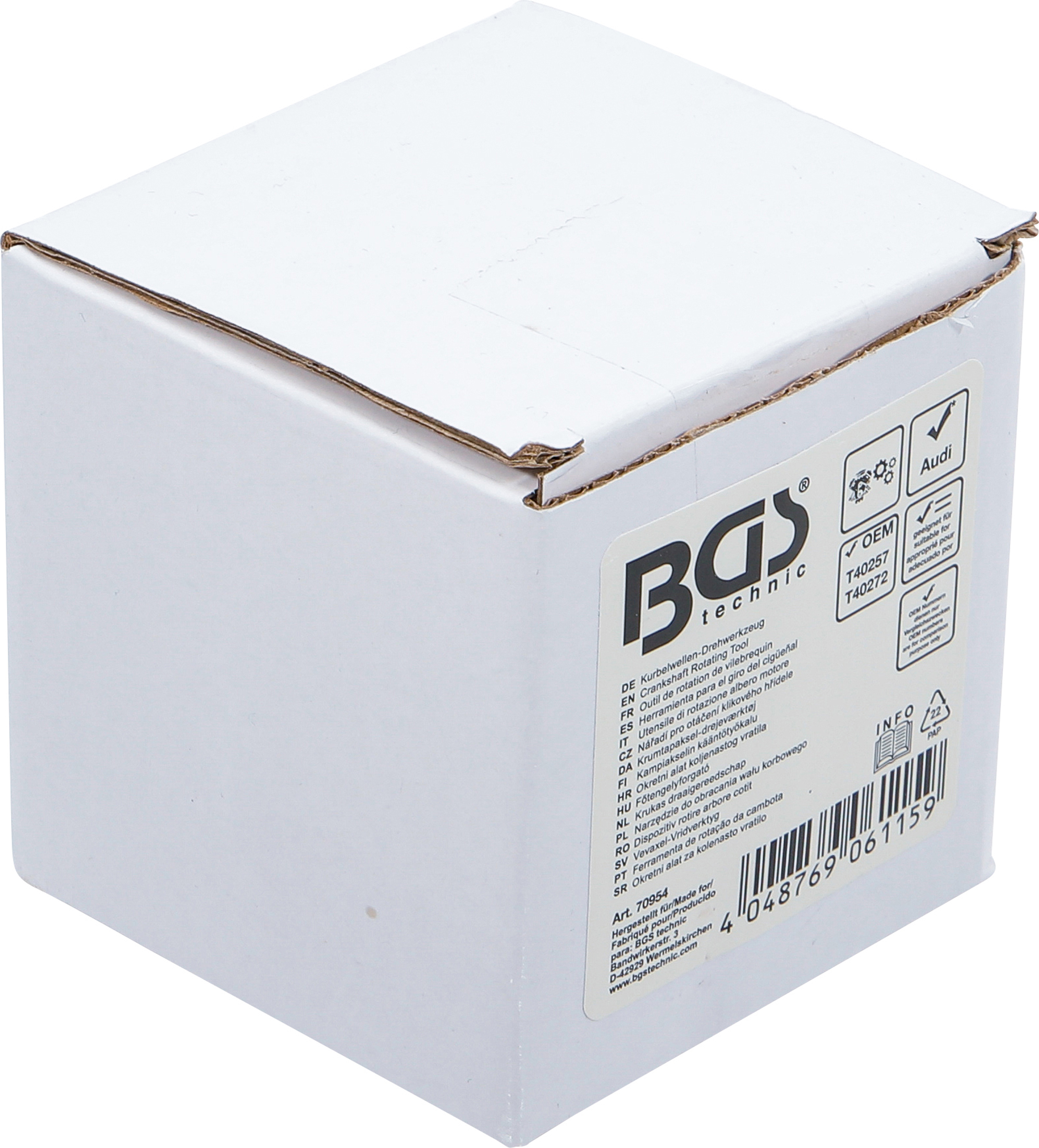 BGS Kurbelwellen-Drehwerkzeug | für Audi V6, V8 Benzin