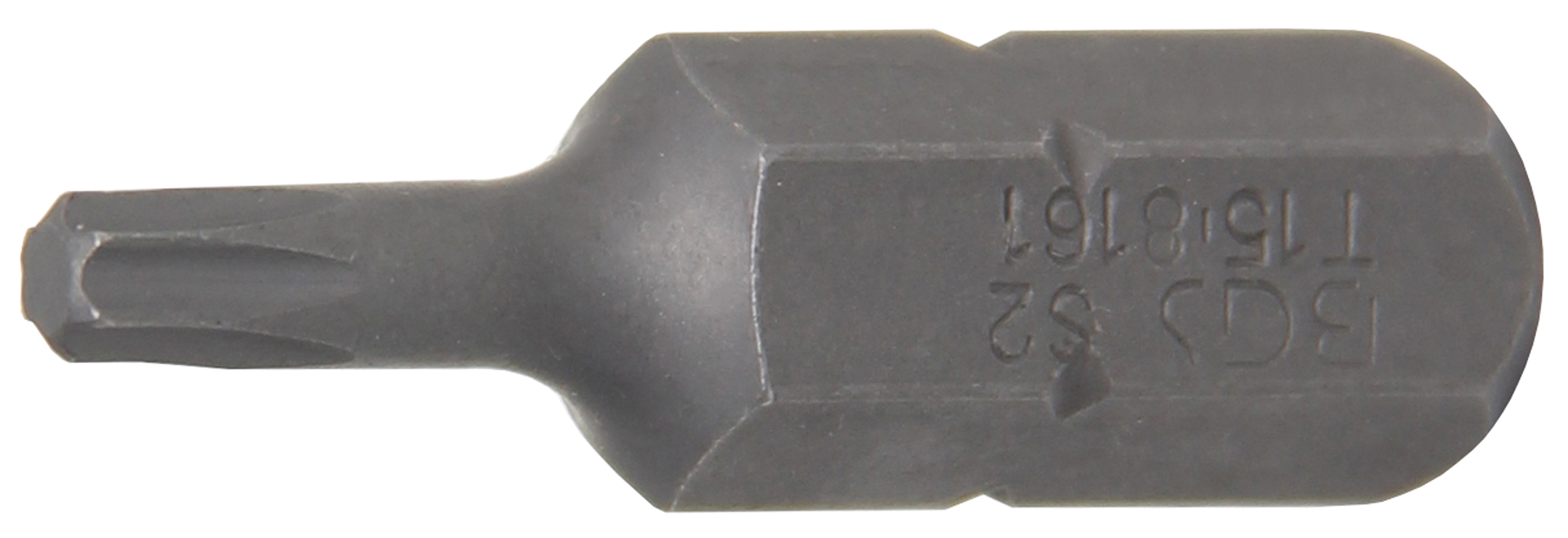 BGS Bit | Länge 30 mm | Antrieb Außensechskant 8 mm (5/16") | T-Profil (für Torx) T15