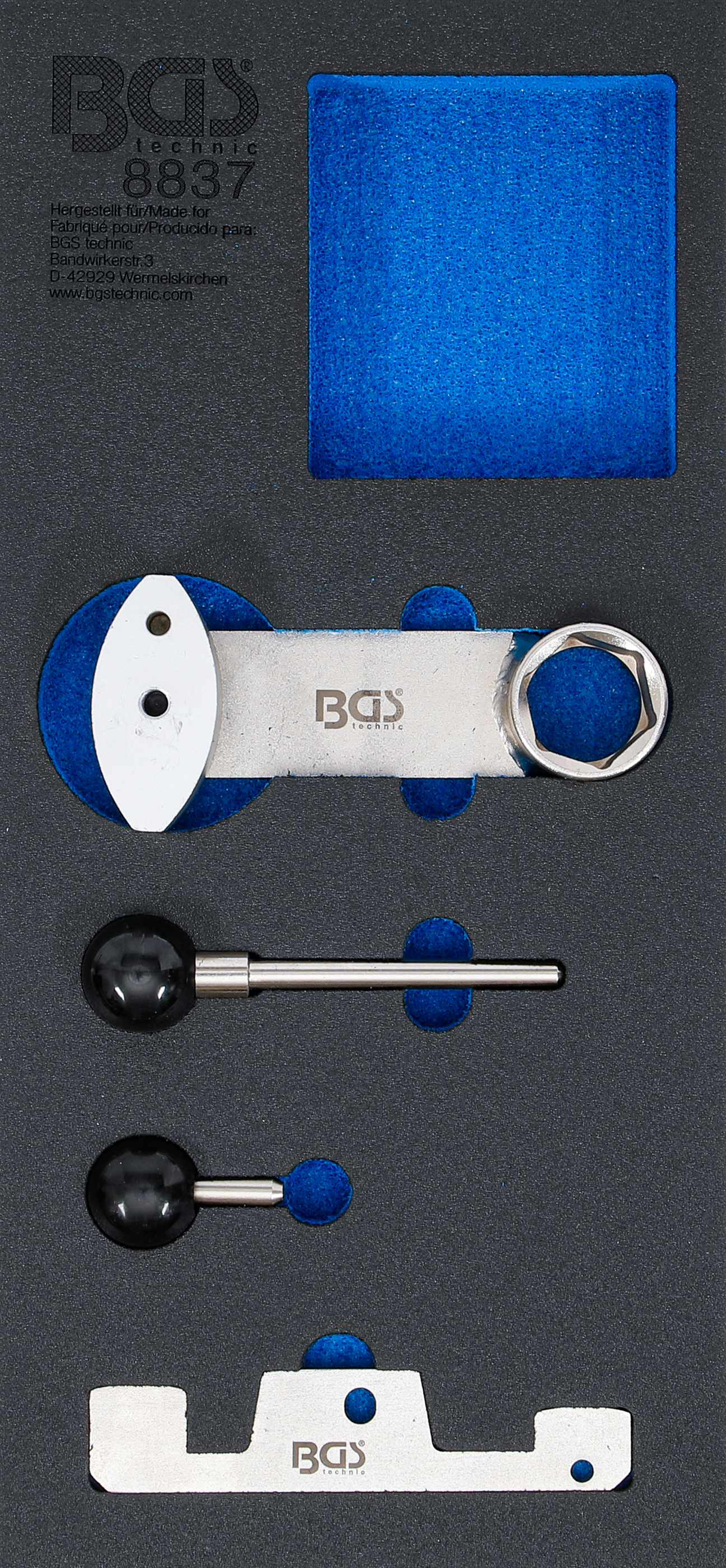 BGS Werkstattwageneinlage 1/3: Motor-Einstellwerkzeug-Satz | für Porsche 911 (996, 997)