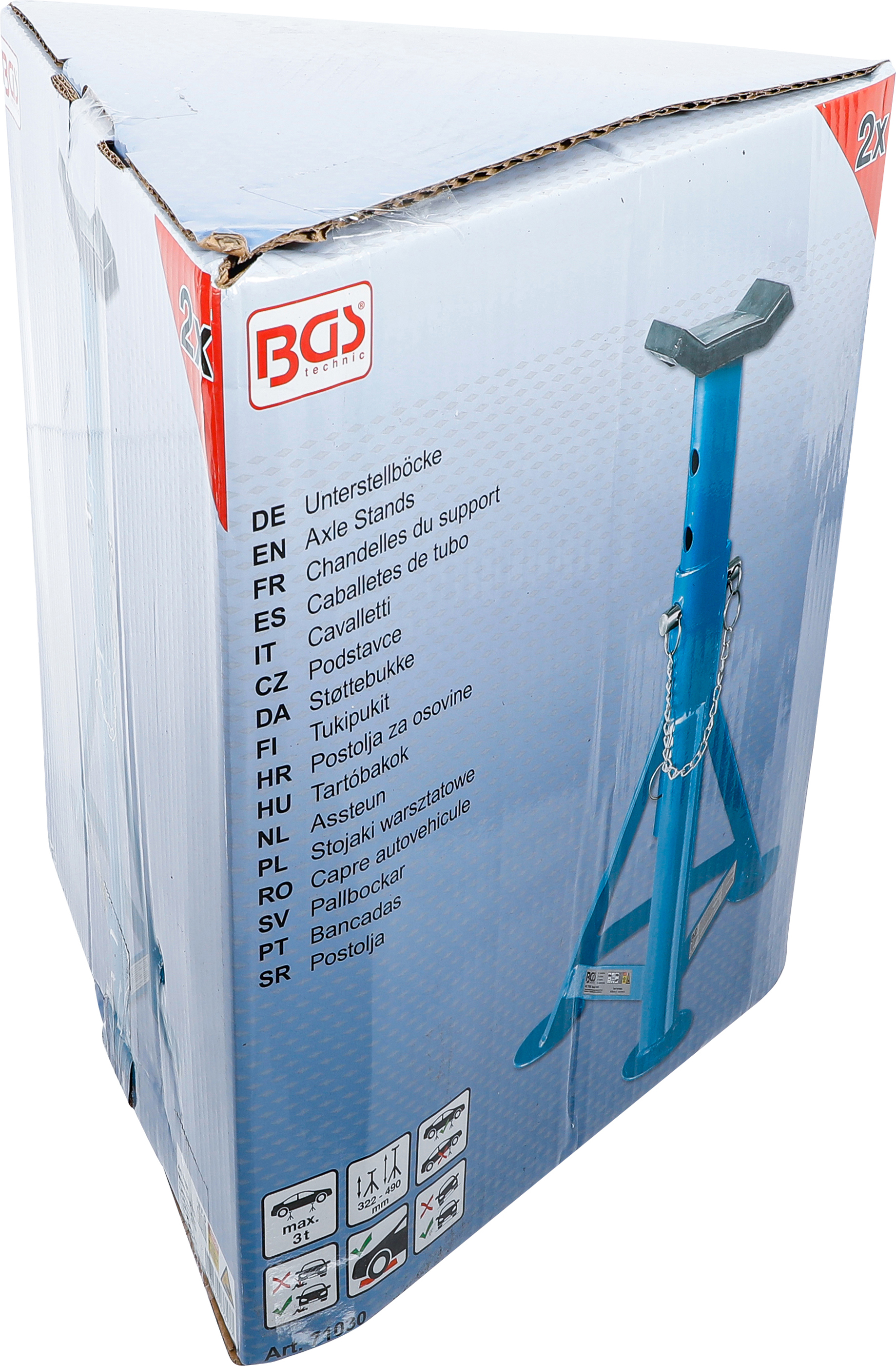 BGS Unterstellböcke | Traglast 3000 kg / Paar | Hub 335 - 500 mm | 1 Paar