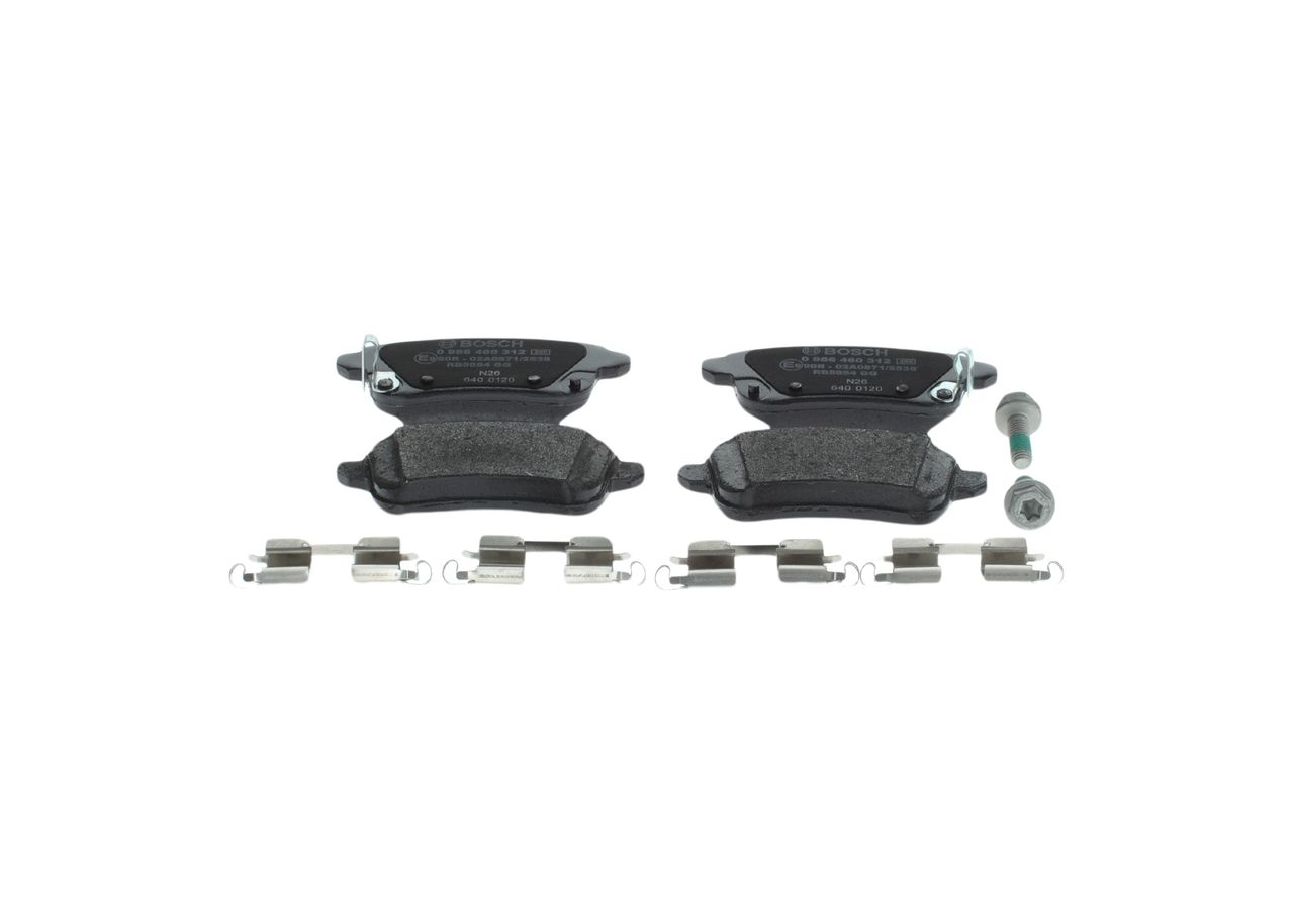 Bremsbelagsatz, Scheibenbremse 0 986 460 312 “BOSCH”