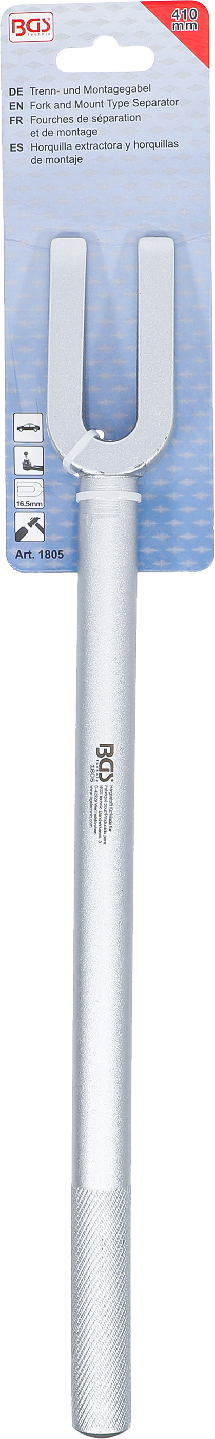 BGS Trenn- und Montagegabel | 410 mm | Gabel 18 mm